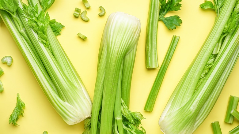 Bunches of celery