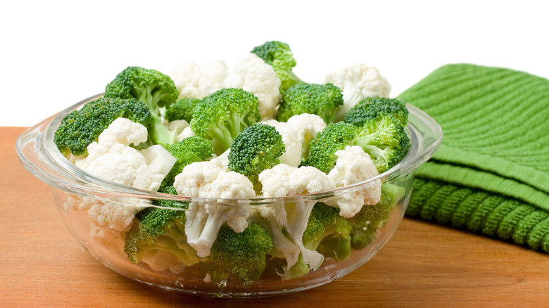 broccoli and cauliflower bowl 