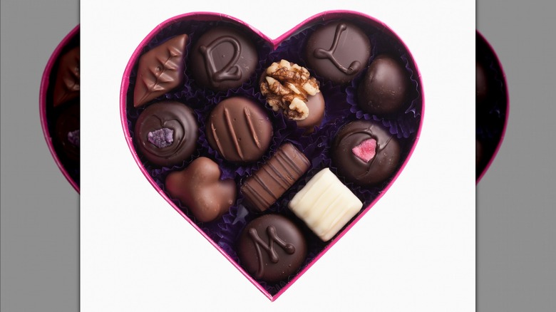 box of Valentine's chococolate