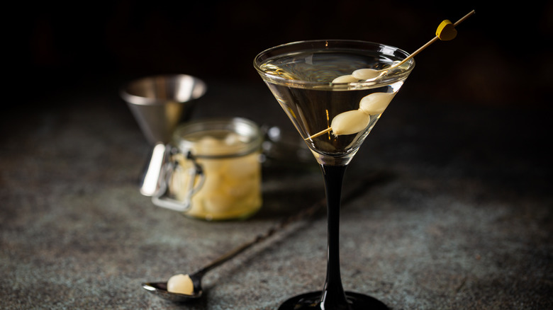 A martini glass