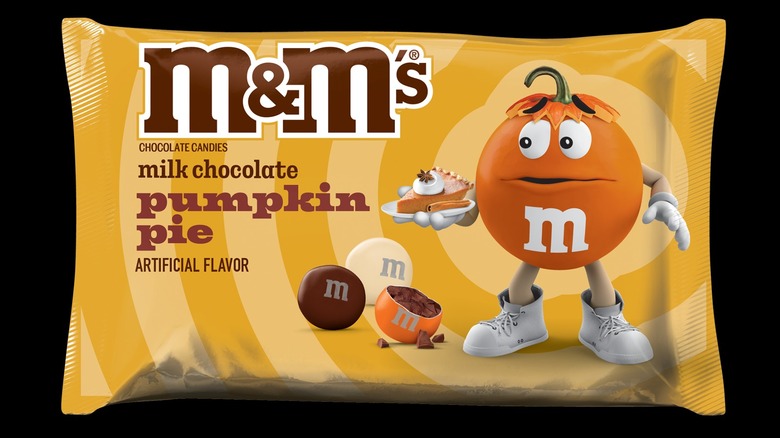 M&M's milk chocolate pumpkin pie