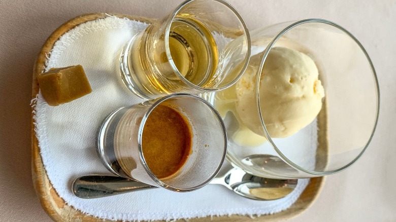 ingredients for Frangelico affogato