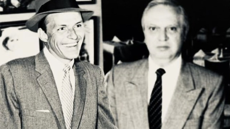 Frank Sinatra and Joe Scognamillo of Patsy's Italian Restaurant