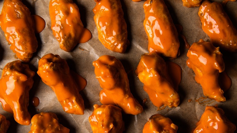 saucy buffalo chicken wings