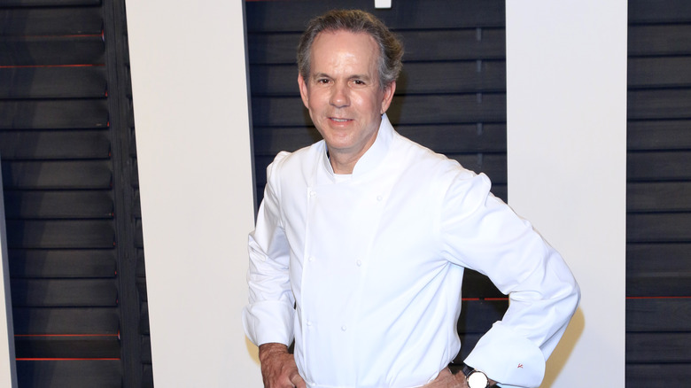 Thomas Keller in a white coat