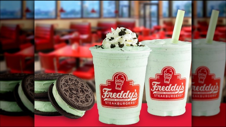 Freddy's St. Patrick's Day shake