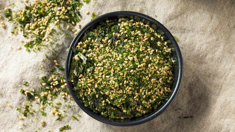 Bowl of furikake seasoning