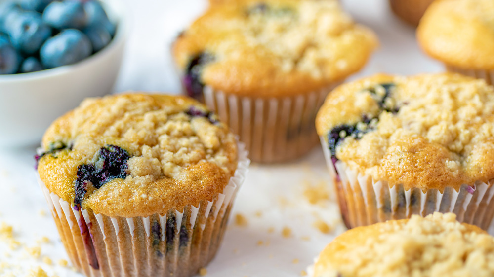 fresh blueberry muffins