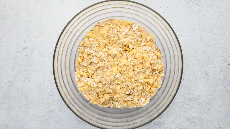 uncooked oat crumble