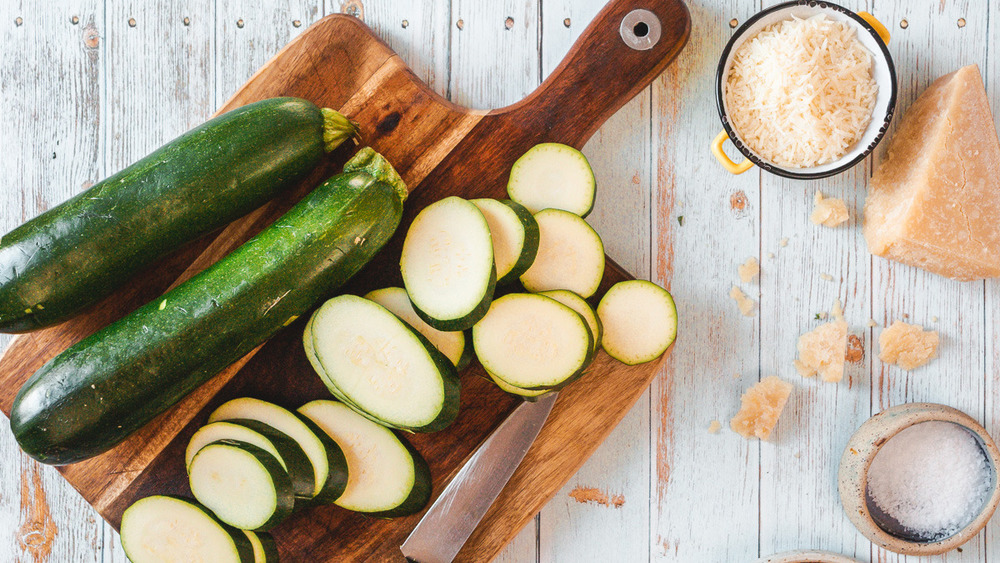 sliced zucchini