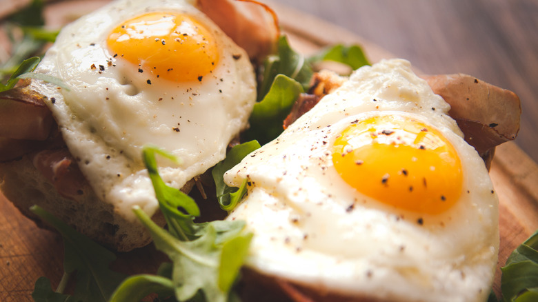 Sunny side up eggs