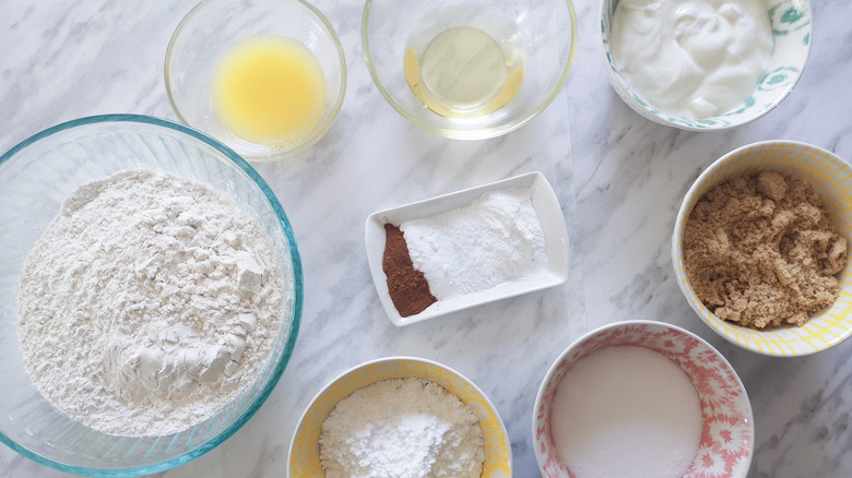 ingredients for cinnamon rolls