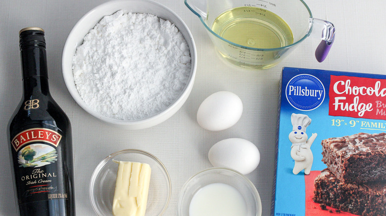 frosted Irish cream brownie ingredients 