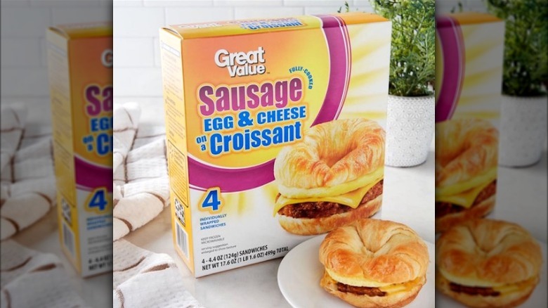 Great Value Sausage Egg & Cheese on a Croissant