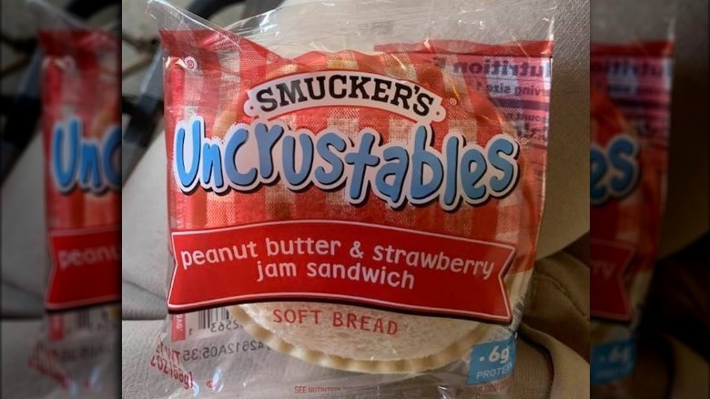 Smucker's Uncrustables Peanut Butter and Strawberry Jam Sandwiches