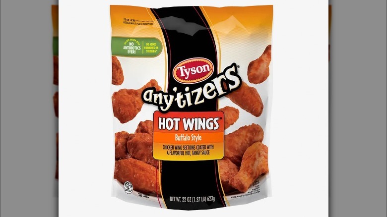 Tyson's Any'tizers buffalo wings packet