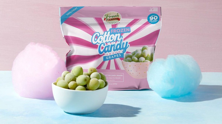 Frozen cotton candy grapes bag