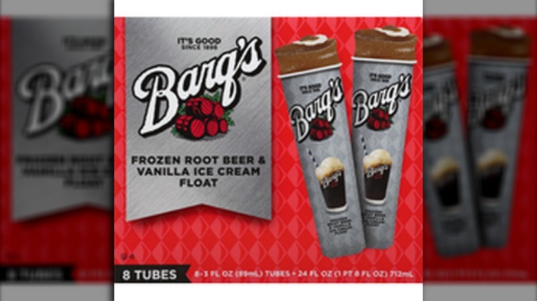 Barq's frozen Root beer and vanilla ice cream float