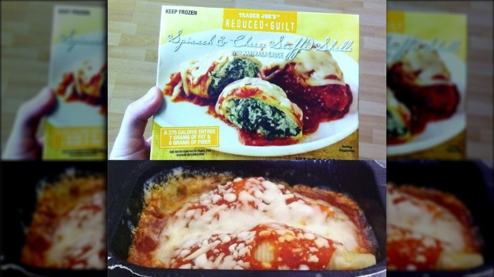 Trader Joe's Reduced Guilt Spinach and Cheese Stuffed Shells in Marinara Sauce