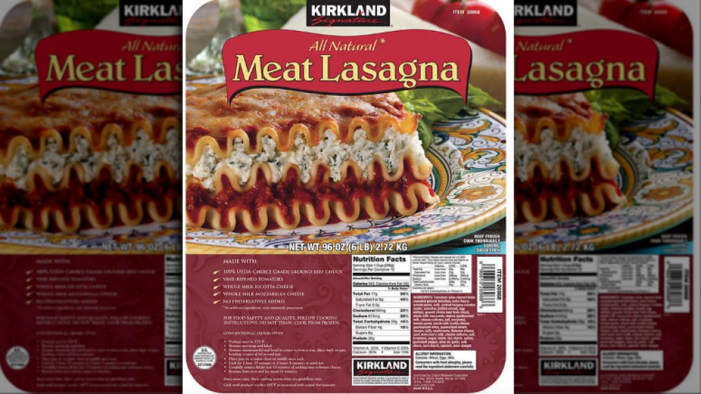 Costco's Kirkland Signature Meat Lasagna
