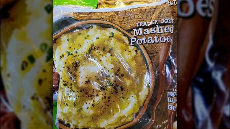 package of frozen mashed potatoes