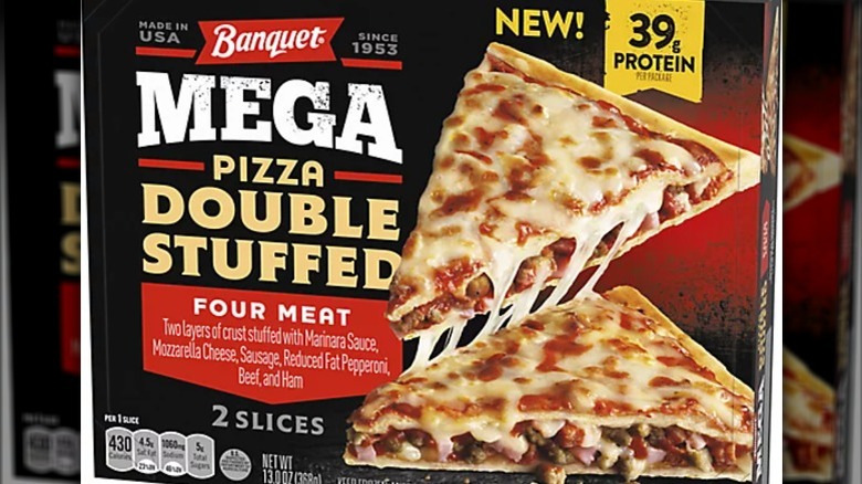 Banquet Double Stuffed Four Meat Pizza