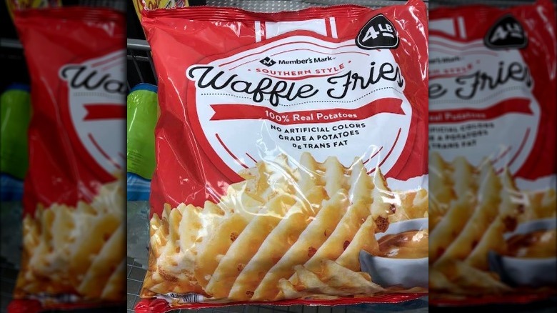 Bag of Member's Mark Waffle Fries