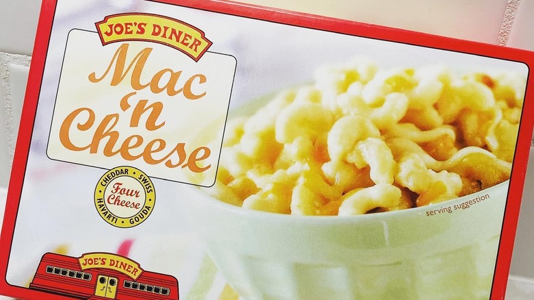 box of Trader Joe's Mac 'n Cheese