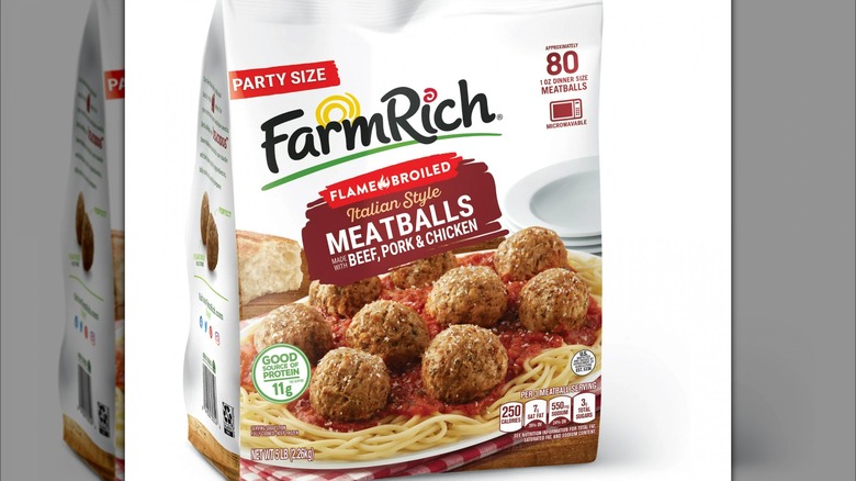 farm rich meatballs package