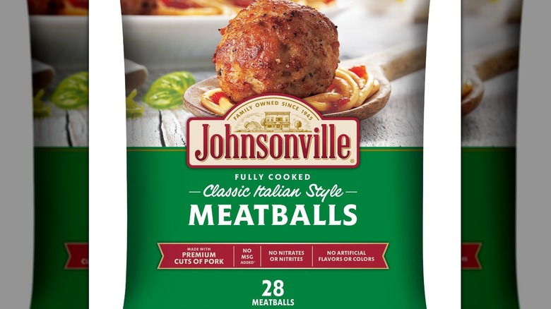 Johnsonville Italian style meatballs package
