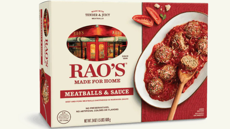 rao's meatballs and sauce package