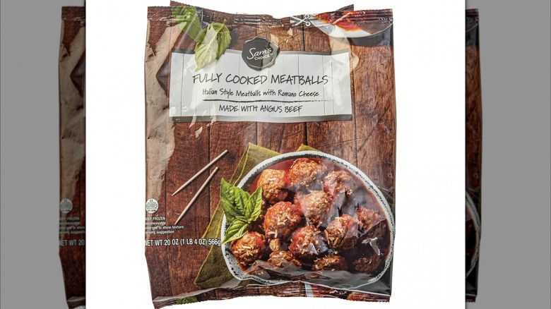 sam's angus beef meatballs package