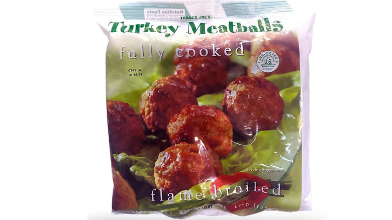 TJ turkey meatballs package