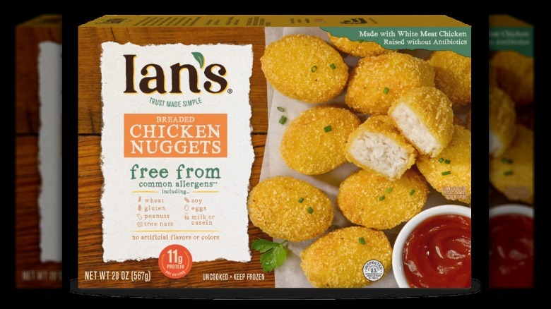 Ian's gluten-free chicken nuggets box