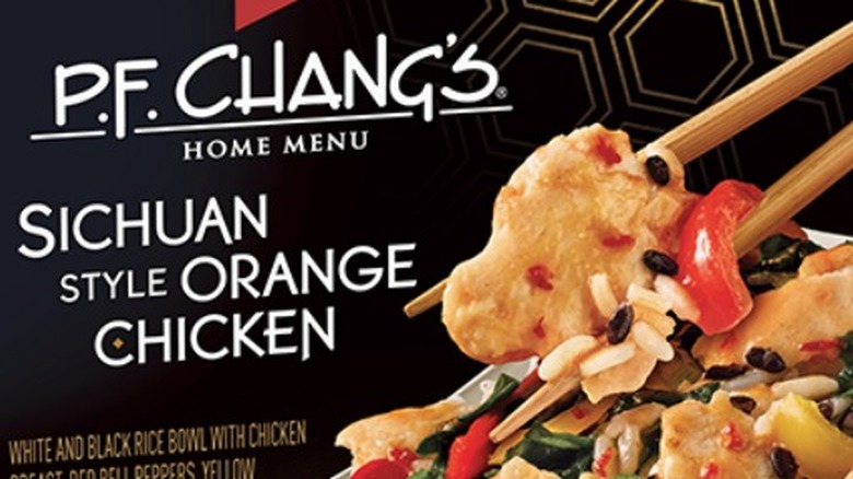 Box of P.F. Chang's Sichuan Style Orange Chicken