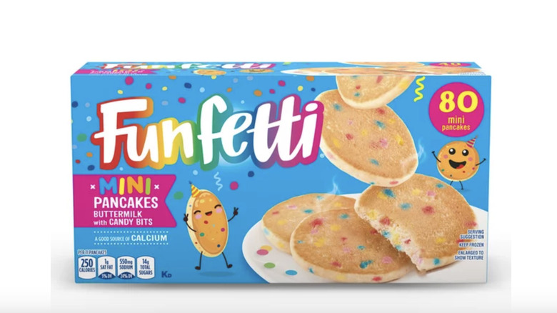 Funfetti frozen pancakes