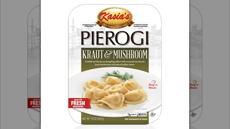 Kasia's kraut & mushroom pierogi