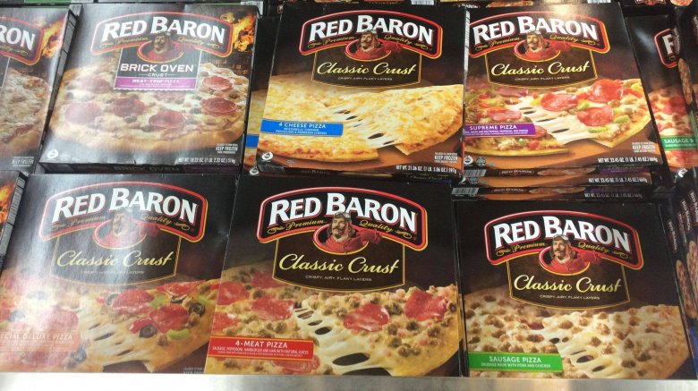 Red Baron pizzas