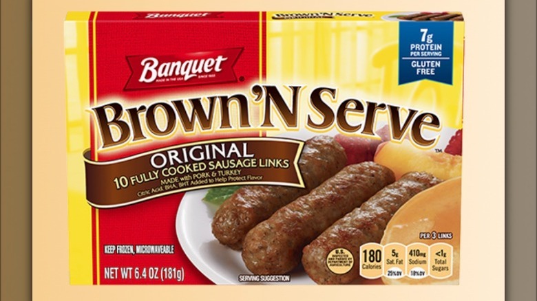 Banquet breakfast sausages box