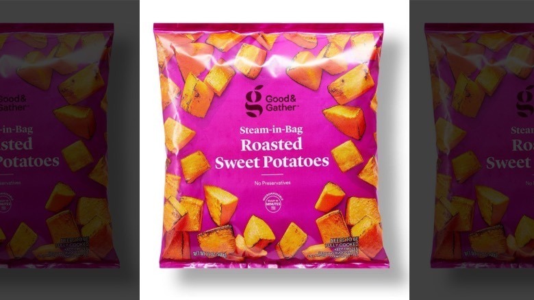 Bag of Target Frozen Roasted Sweet Potatoes