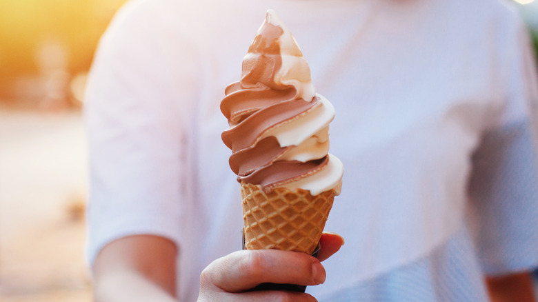 A frozen custard cone