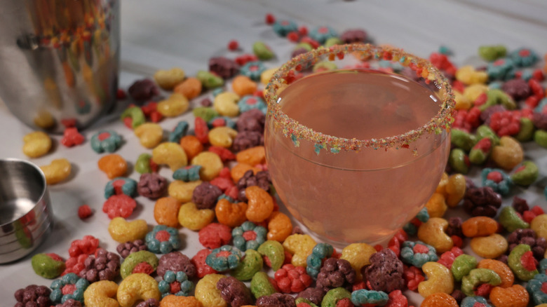 clarified fruity cereal milk punch