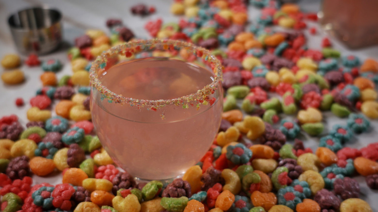 clarified fruity cereal milk punch