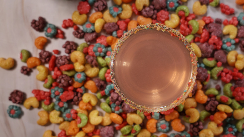 clarified fruity cereal milk punch