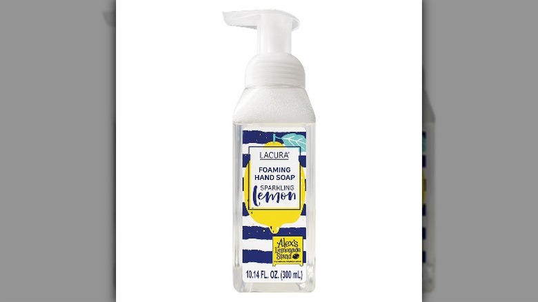 lemon-scented hand soap 