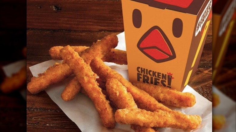 Close up of Burger King chicken fries