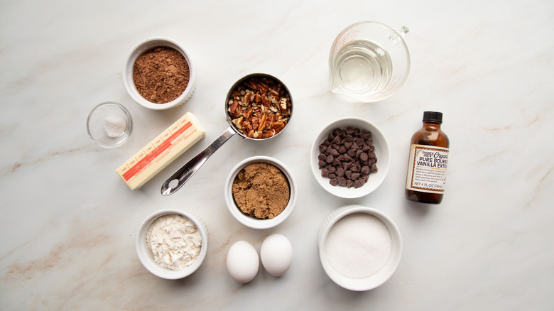 ingredients for brownies