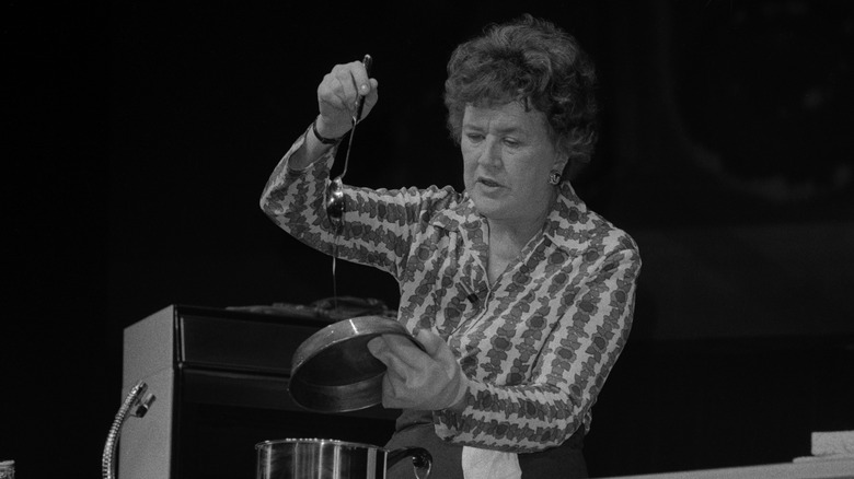 Julia Child cooks in San Fransisco 