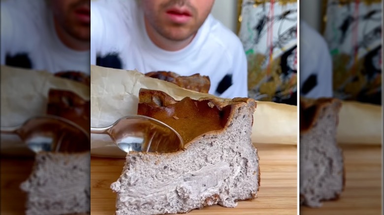 Nico Norena's basque-style oreo cheesecake