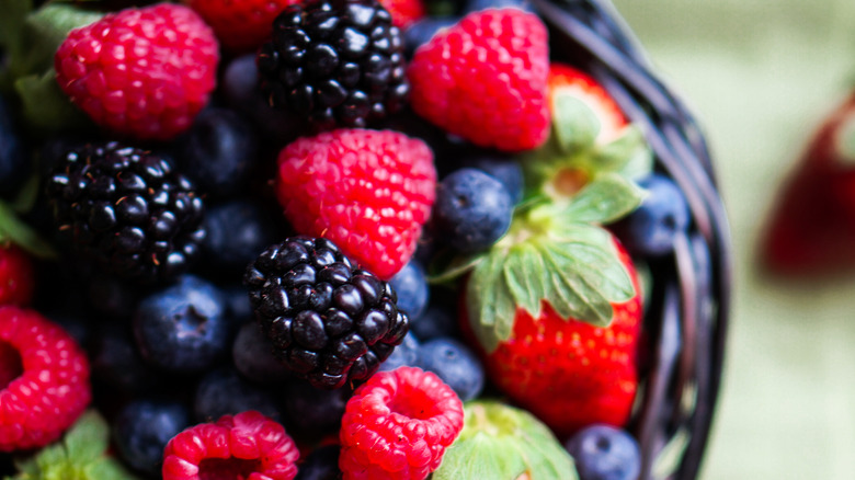 Berries in basket